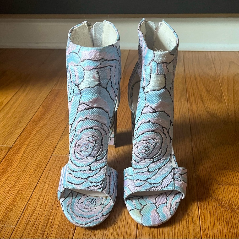 Jeffrey Campbell Floral Peep-toe Heels